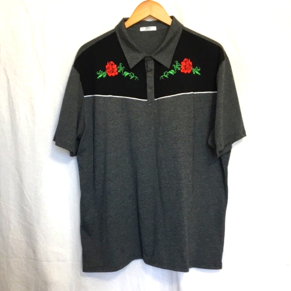 Coofandy Polo Shirt Western Mens XXL